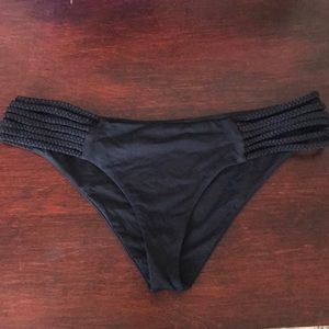 Frankie’s Bikinis black bikini bottoms
